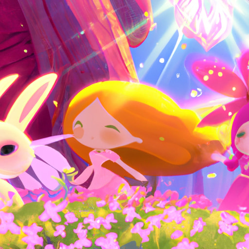 The Enchanted Meadow: A Tale of Pink, Friendship, and Adventure