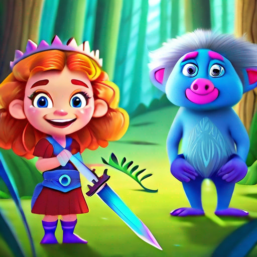 The Brave Warrior Princess and the Enchanted Forest
