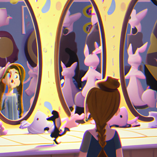 The Enchanted Mirror: Lina's Adventure with Talking Animals
