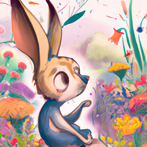 The Whistling Rabbit Who Learned to Listen: Elrich's Adventure with the Magic Flower