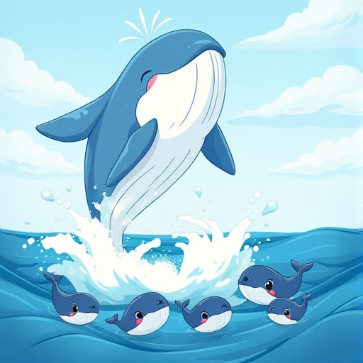 Luna the Big-Hearted Little Whale