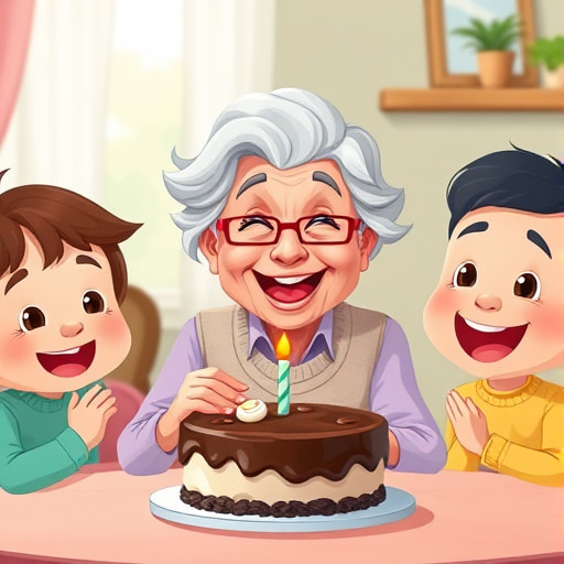 Um Bolo de Chocolate para o Sorriso da Vovó