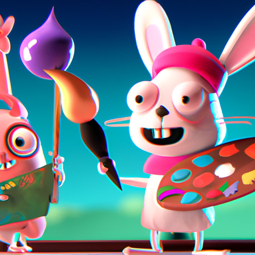 Hopping Art Adventure with Bunny Hops and Dixie the Lamb!