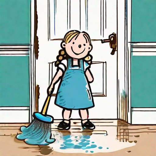 The Talking Mop and Bucket: Harper's Cleaning Adventure