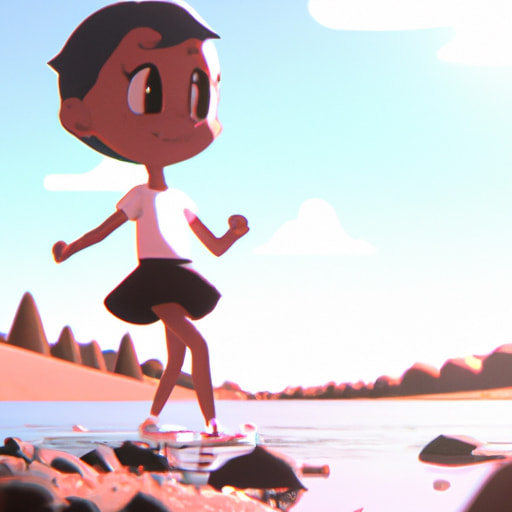 Lily's Little Secret: A Rock-Skipping Adventure