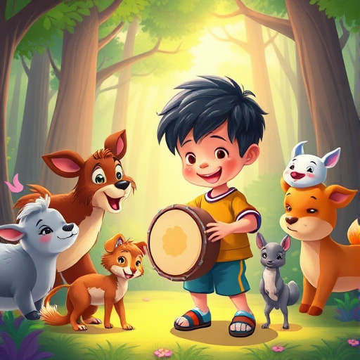 Karim and the Tricky Fox: The Tale of the Magic Drum