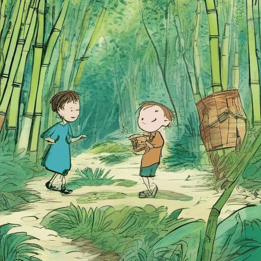 Bamboo Forest Adventures: Unearthing Friendship's Treasure