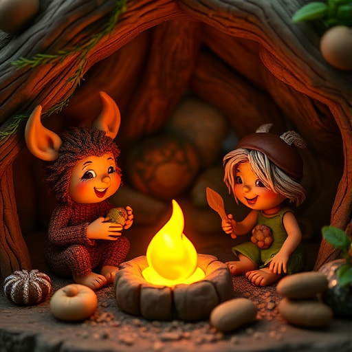 Adventures in the Magical Forest: Bodhi and Indie's Tale of Kindness