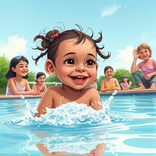 Neha's Big Splash: Overcoming Fears with Courage