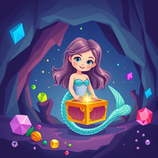Seaside Adventure: Ahaana, Mira, and the Mermaid's Treasure