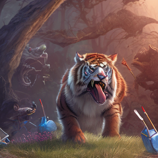 The Mischievous Sabre-Toothed Tiger and the Magic Toothbrush