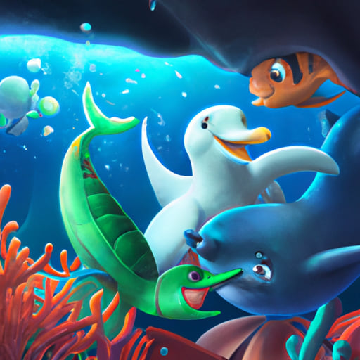 Lily, Max, Wriggly, and Floppy's Ocean Adventure: The Help Each Other Crew!