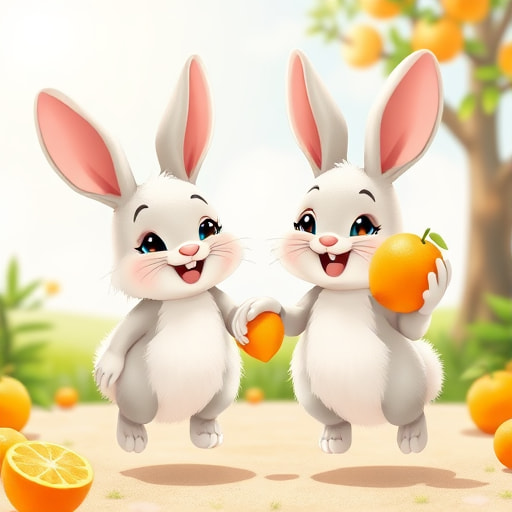 Floppsy and Pippin: A Tale of Fluffy Friendship and Favourite Foods