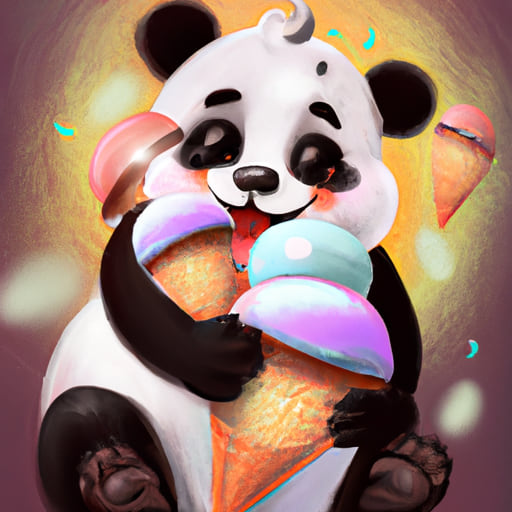 Percy the Panda and His Love for Ice Cream