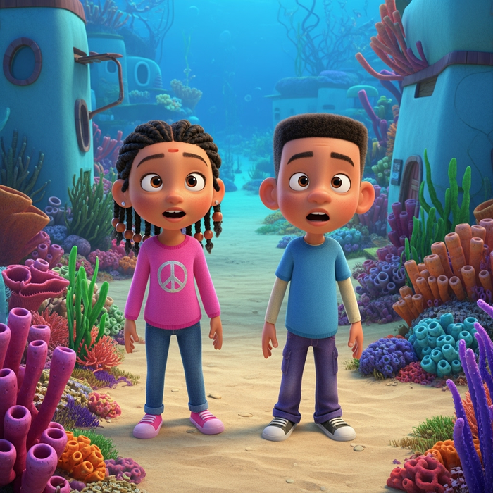 Ava and Evan's Big Bikini Bottom Adventure! - Section 1