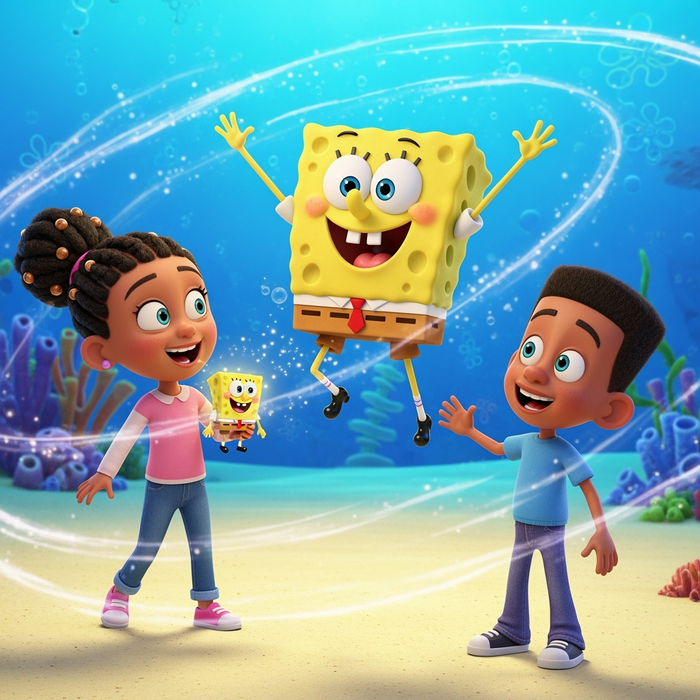 Ava and Evan's Big Bikini Bottom Adventure! - Section 2