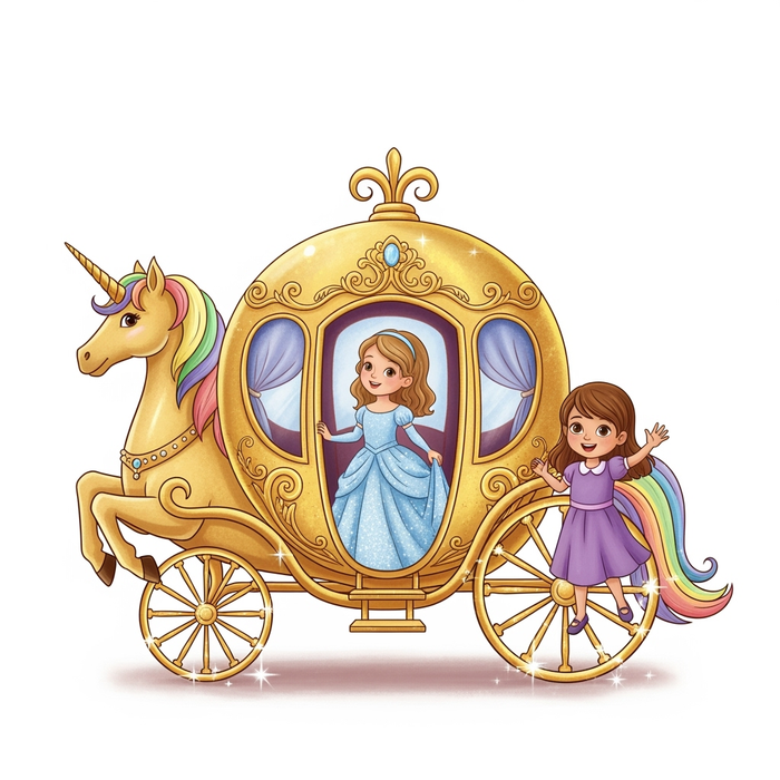 Cinderella's Unicorn Coach - Section 2