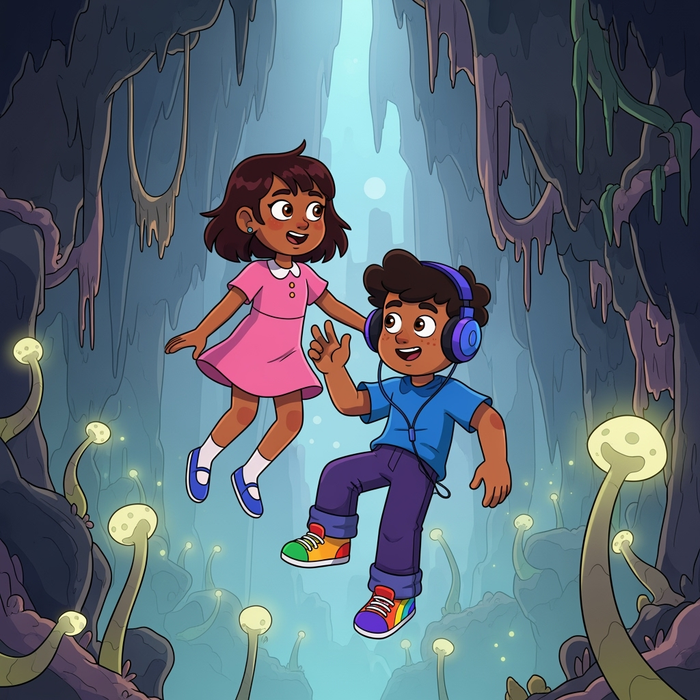 The Secret of the Glowing Cavern - Section 1