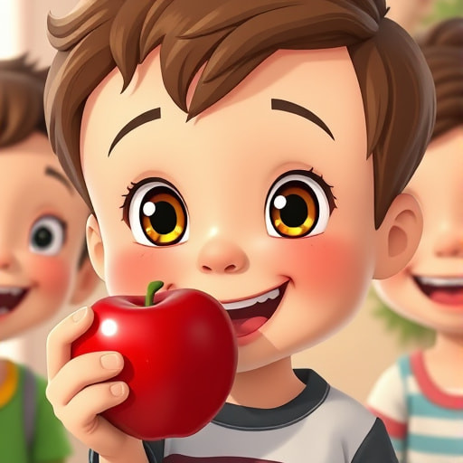 The Joyful Journey of the Shiny Red Apple - Section 1