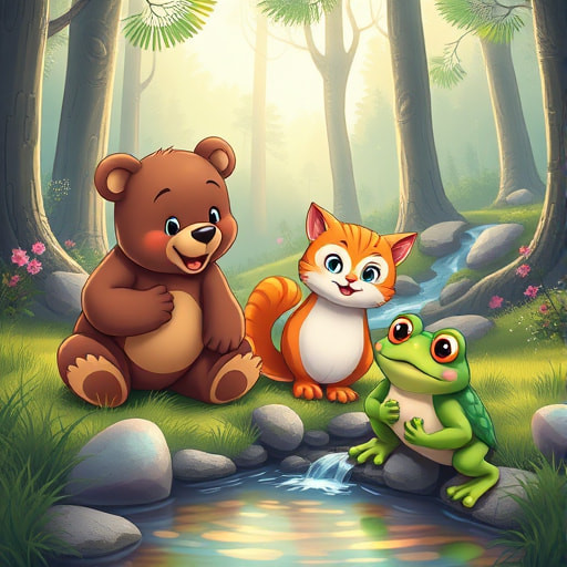 Bear’s Friendly Hellos and Goodnight Smiles - Section 1