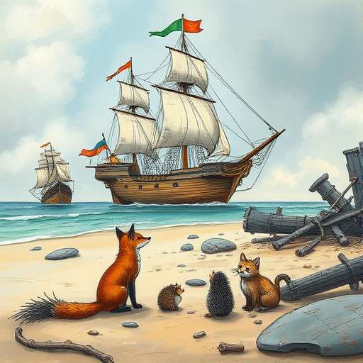 Skybound Heroes: The Fox, the Hedgehog, and the Cat's Tsunami Tale
