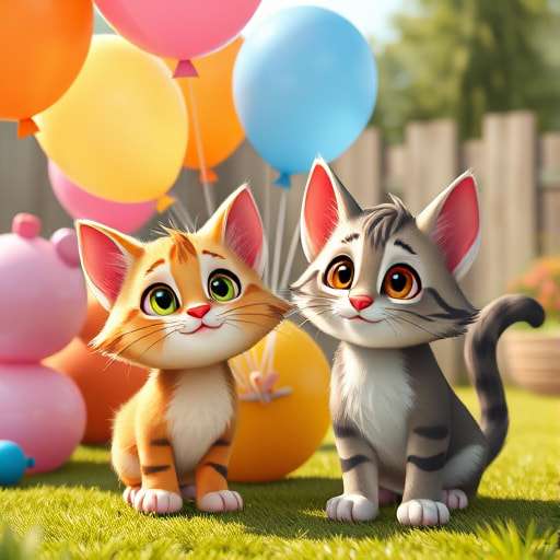 Cloudy Paws and Ballooning Adventures