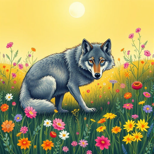 Chasing Friendship: The Bunny and the Wolf