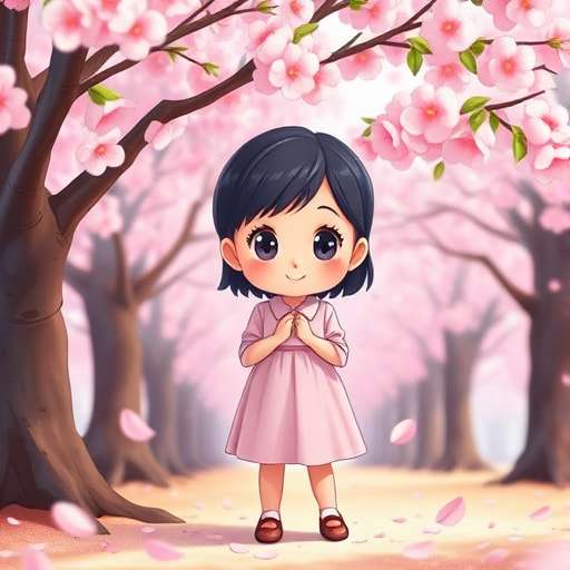 Whispers of the Sakura: Aoi's Journey to Belonging