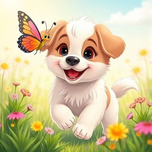 Brave Little Tiea and Her Butterfly Buddy