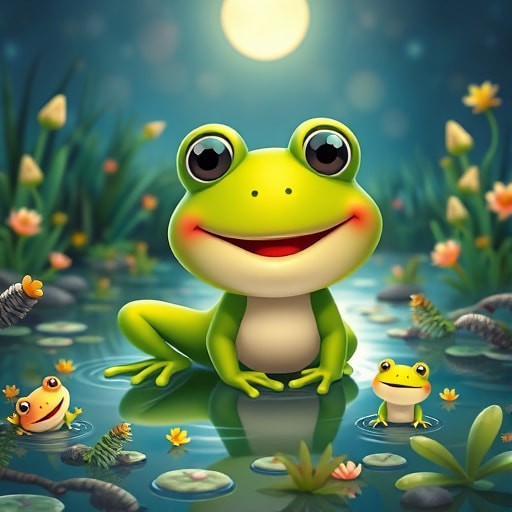 Ângela, o Sapo Verdinho e a Lua Amiga - Section 1