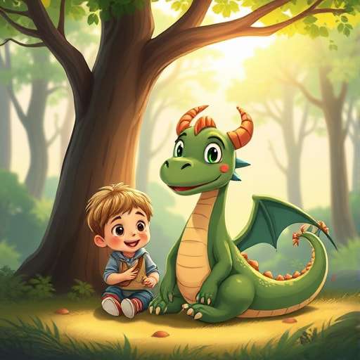 The Brave Boy and His Dragon Friend
