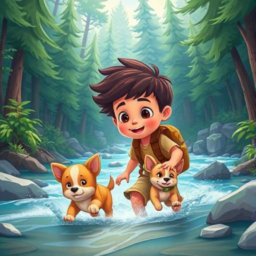 Le Trésor du Cœur de Chedly et ses Chiots Aventuriers