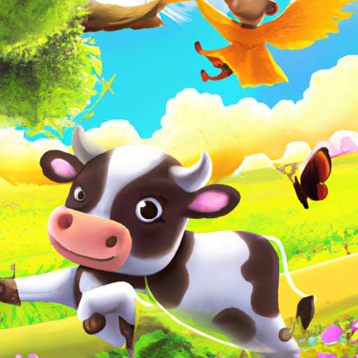 Aiden the Flying Cow and Jorge the Mischievous Bird