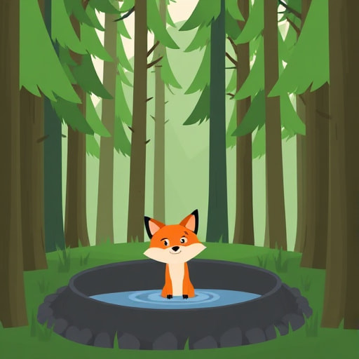 The Thirsty Fox and the Wise Goat