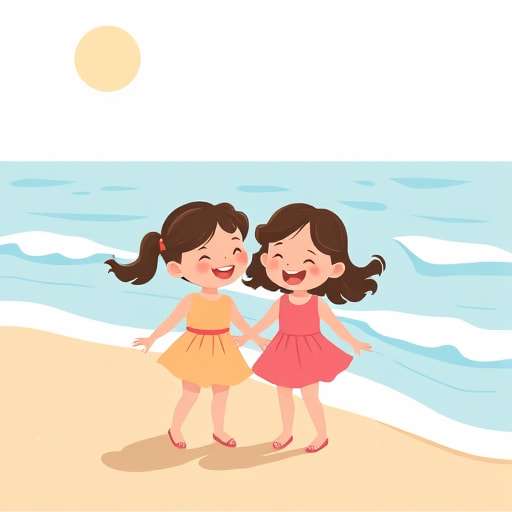 Seaside Adventure: Ahaana, Mira, and the Mermaid's Treasure
