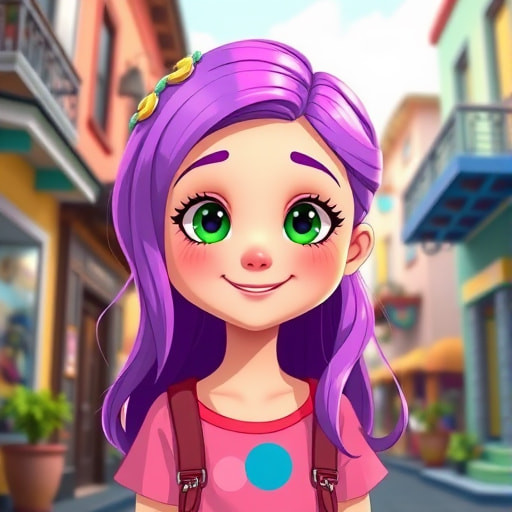 Purple Hair, Fierce Heart: Lily's Journey to Love and Belonging