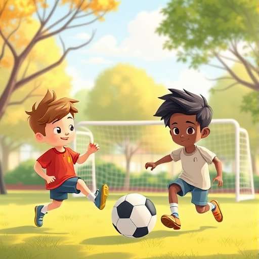 Kickin' It Together: Sam and Zakari's Winning Goal
