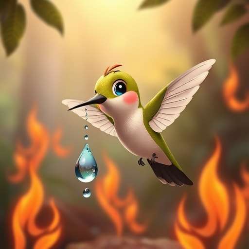 The Heroic Hummingbird: A Tiny Heart with Mighty Courage