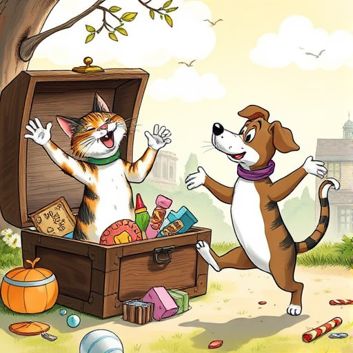 Whiskers e Rufus: Uma Aventura de Amizade e Tesouros - Section 1