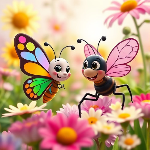 Sunny the Sweet Spider: A Garden Tale of Friendship - Section 1