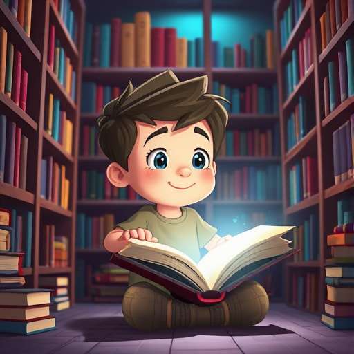 El pequeño héroe entre páginas mágicas