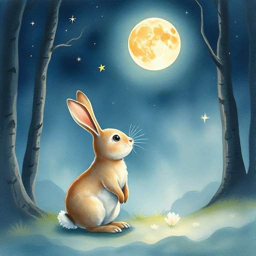 Moonlit Adventures: Luna’s Journey to the Stars