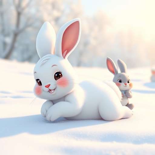 Snowy Tumbles and Bunny Hugs