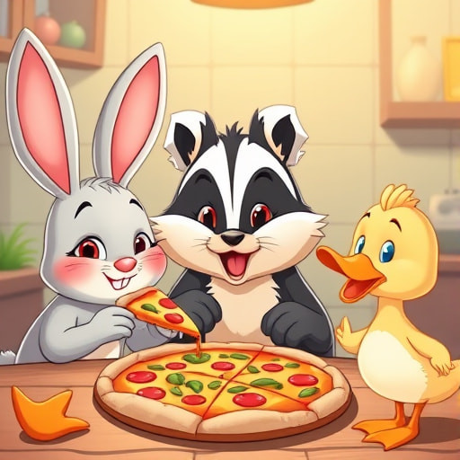 Floppsy's Pizza, Brawls, and a Lesson in Sharing - Section 1