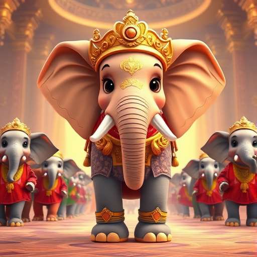 חגיגת הפילים המאושרים" 🐘✨