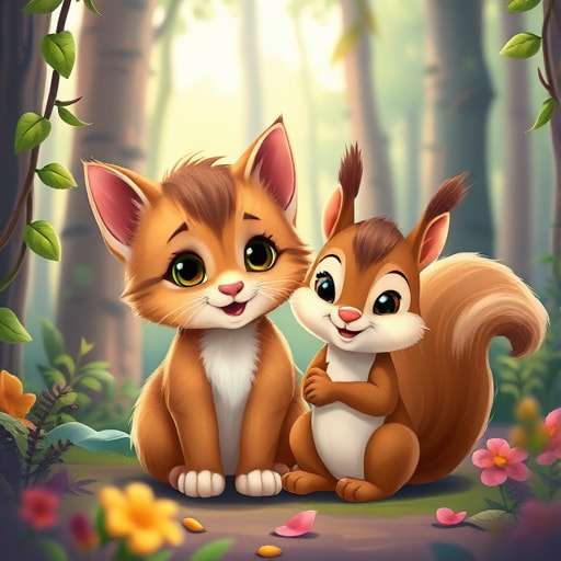 Whiskers' Magical Journey: A Tale of Curiosity and Friendship