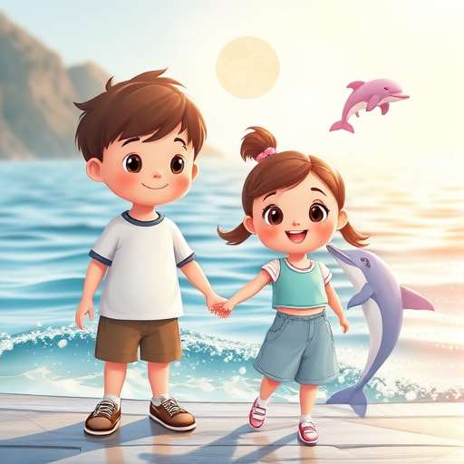 Brave Hearts and a Magical Friend: Aarvi and Aiden’s Ocean Adventure