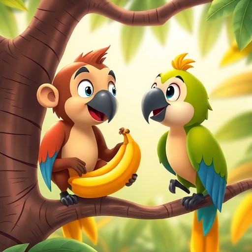 Milo and the Banana Bandit: A Tale of Sharing and Friendship - Section 1