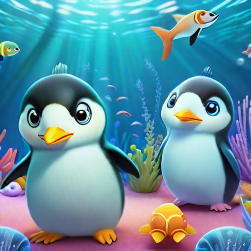 The Unique Swimmer: Baby Penguin's Journey of Self-Acceptance - Section 1