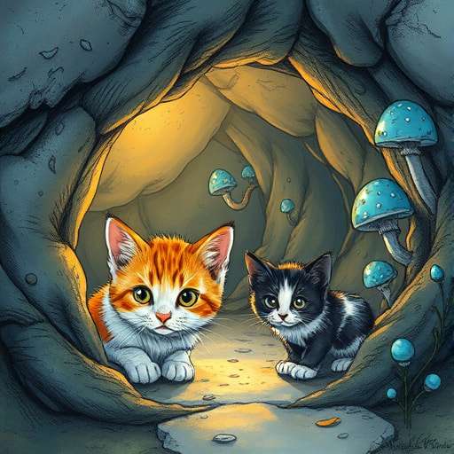 Kitten Courage: Koi and the Secret Tunnel Adventure